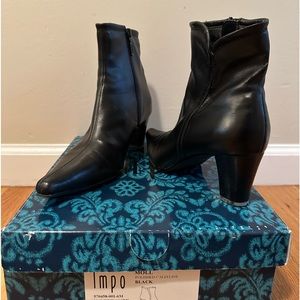 Impo size 6 black leather booties